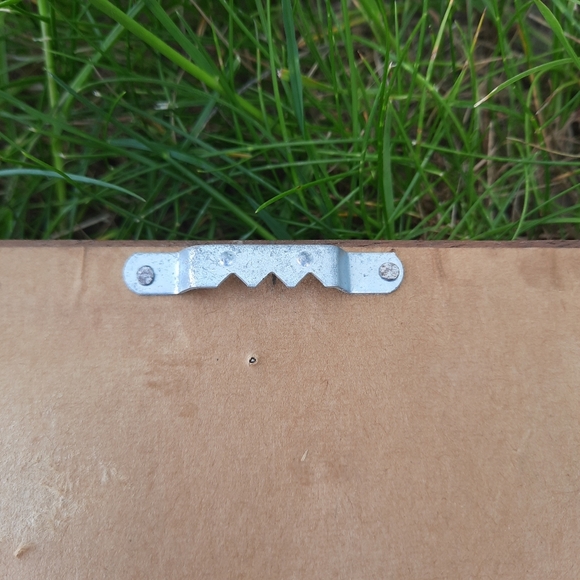 Vintage Handmade Abstract Dried Floral Wood Framed Art - Picture 7 of 9